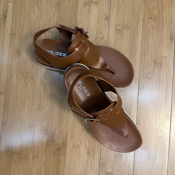 J/Slides leather Platform sandal size 8.5 - Picture 8 of 9